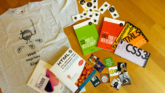 les lots pour les gagnants du concours